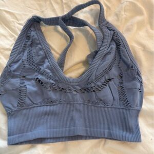 Blue Vitality Sports Bra